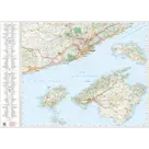 Wegenkaart Costa Brava - Balearen