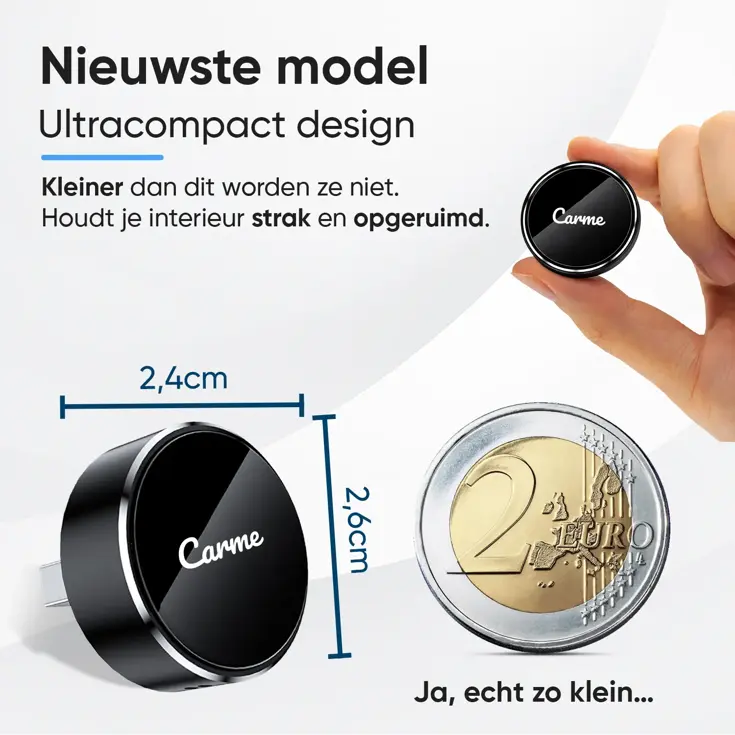Mini 2-in-1 CarPlay & Android Auto Dongle V3 Rond