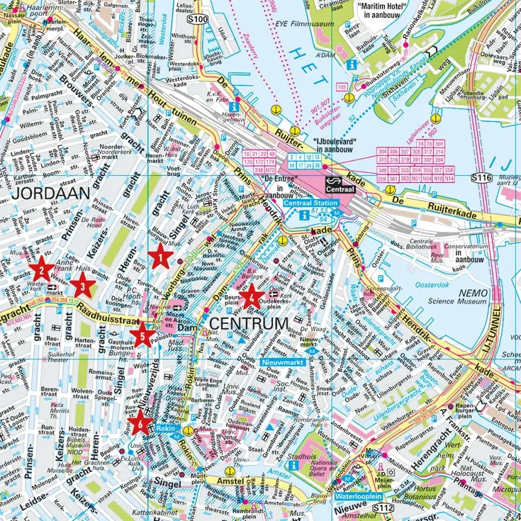 Stadsplattegrond City Map Amsterdam 1:12.000