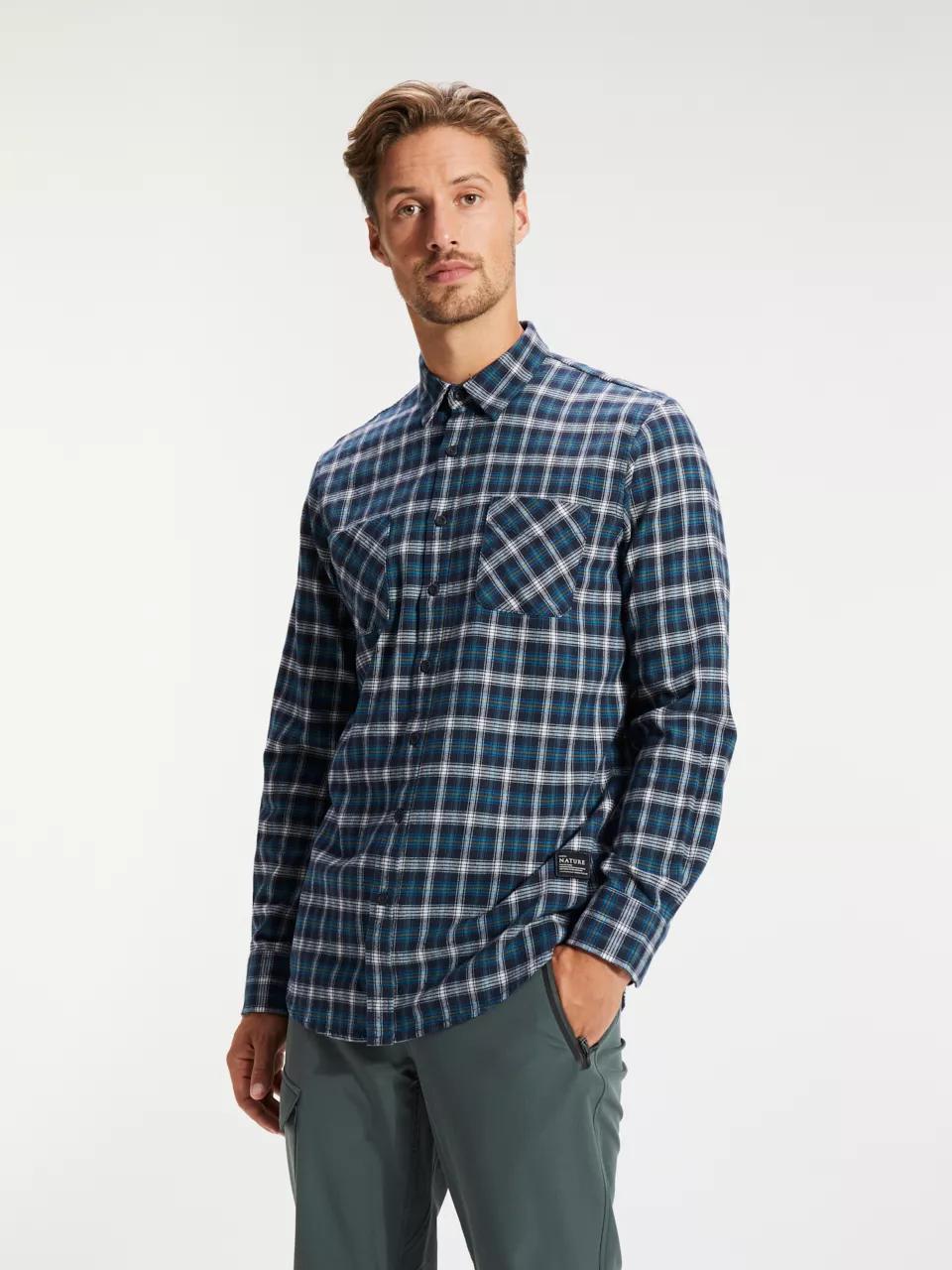 ANWB  Rotan  Overhemd heren  Human Nature  Navy   XL
