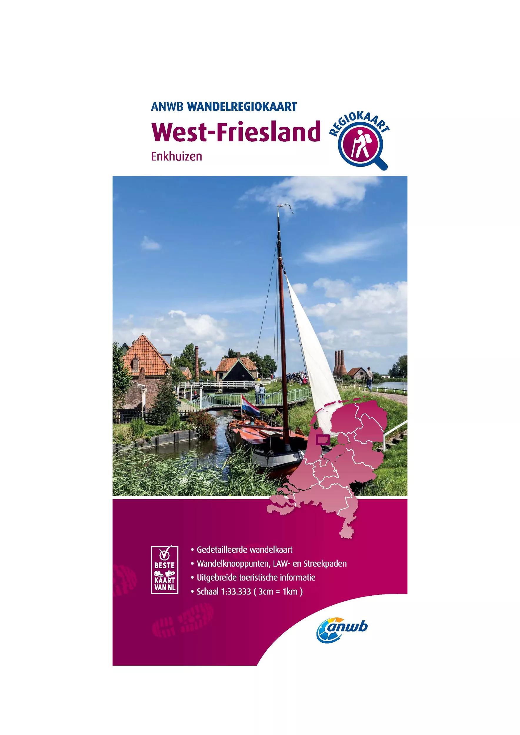 ANWB  Wandelkaart West-Friesland main product image