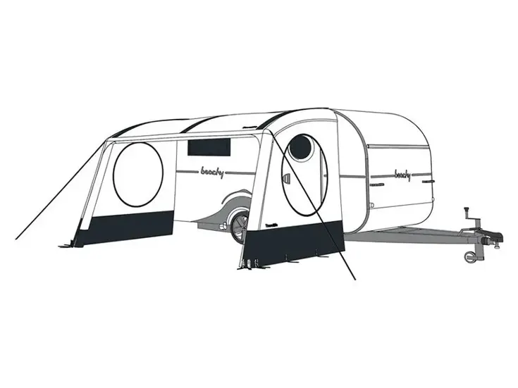 Texel zonneluifel zijpanelen set