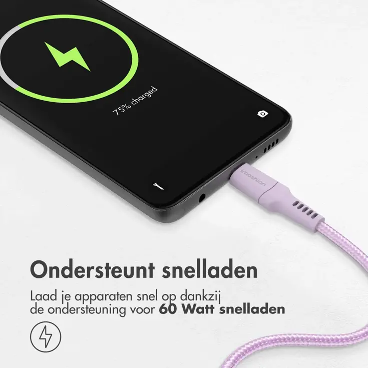 Gevlochten USB-C naar USB-C kabel