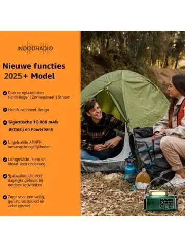 Noodradio solar Opwindbaar