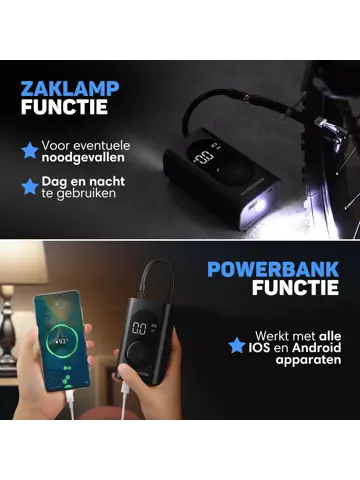 Autocompressor - Bandenpomp - Powerbank
