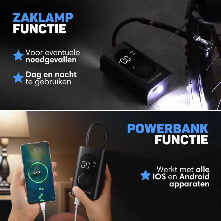 Autocompressor - Bandenpomp - Inclusief reistas