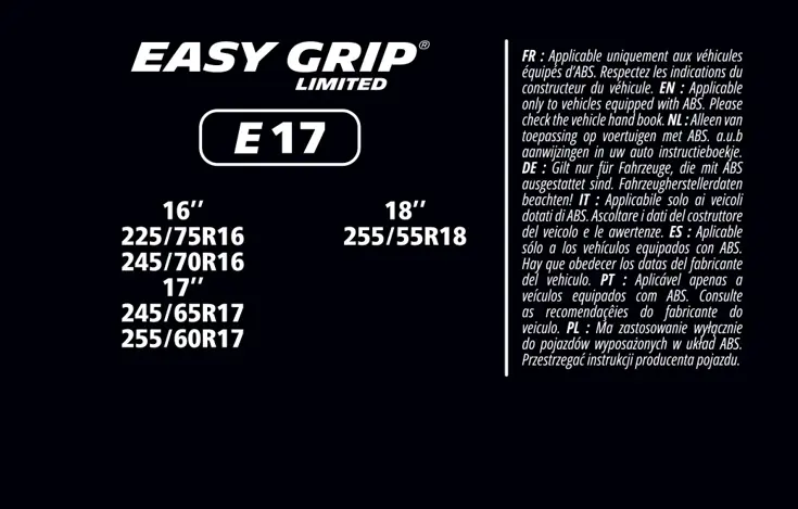 Sneeuwkettingen - Easy Grip - EG-E17