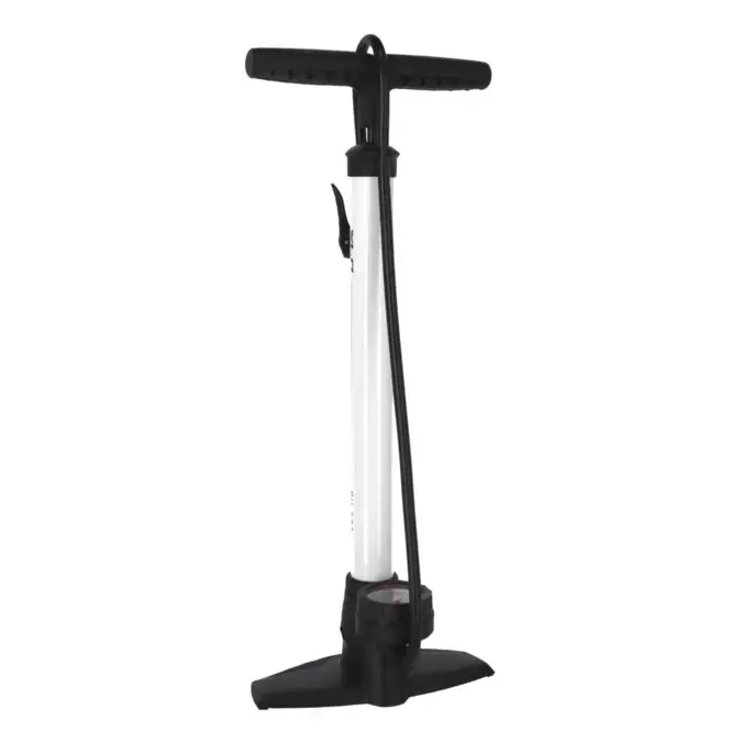 XLC Voetpomp Staal/PVC Met Manometer DV/SV/AV