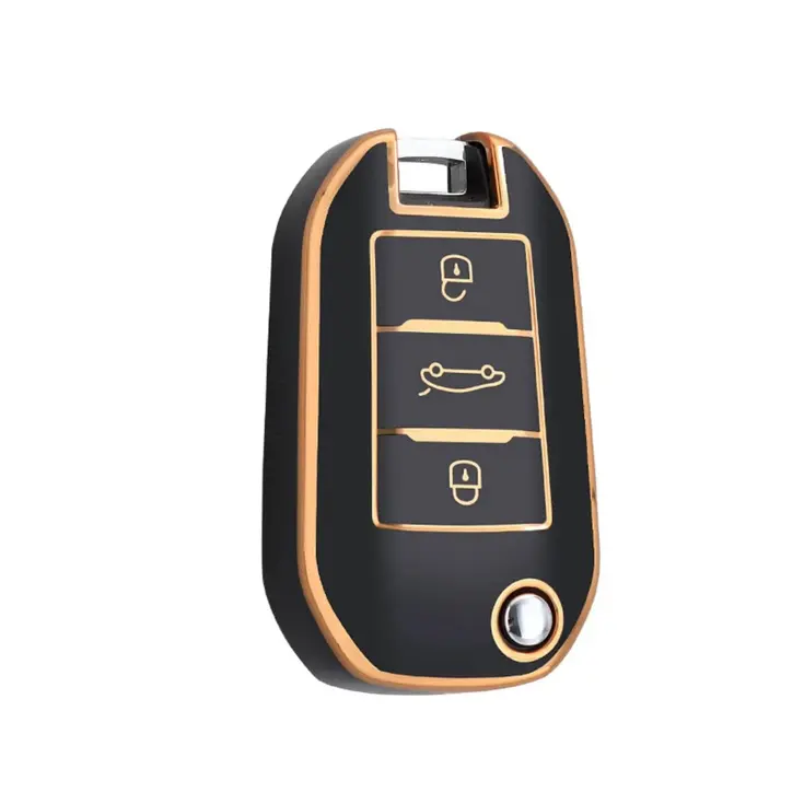 TPU Sleutelhoesje voor Citroën goud A3