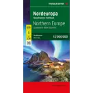 Wegenkaart Noord-Europa - Scandinavië