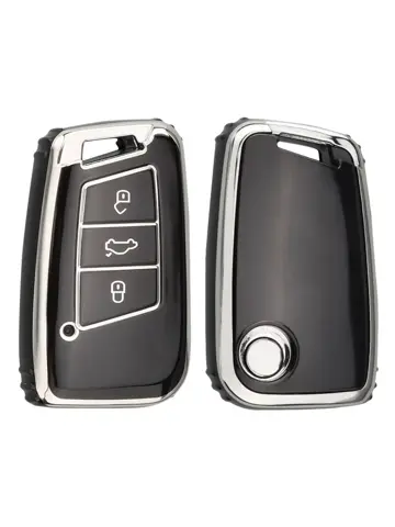 TPU Sleutelhoesje VW - Skoda - Seat Cupra zwart D3