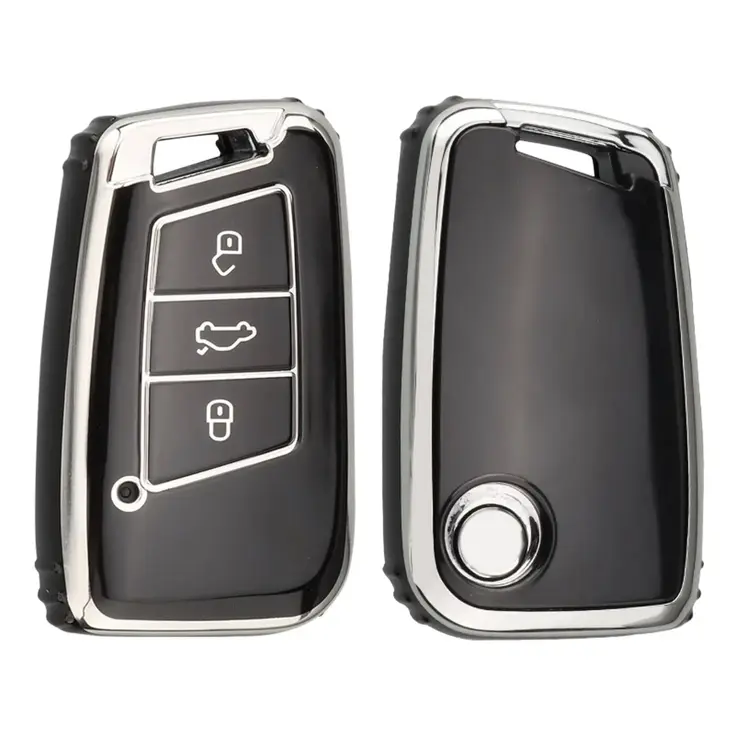 TPU Sleutelhoesje VW - Skoda - Seat Cupra zwart D3