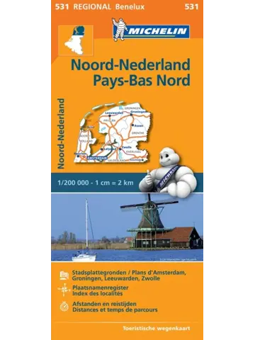 Kaart Regional 531 Nederland Noord