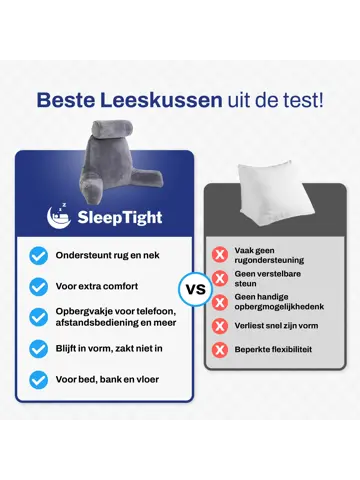 Ergonomisch Leeskussen voor in Bed of op de Bank