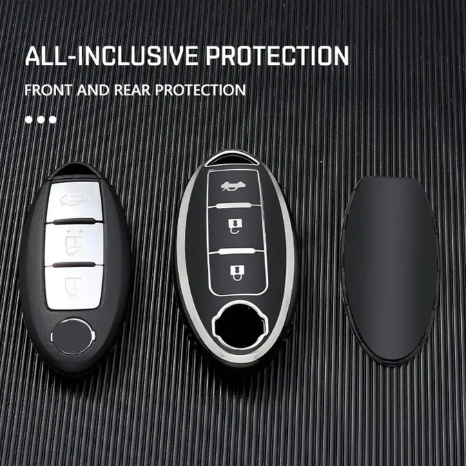 Dutch Shield Sleutelhoesje  Nissan zwart A3B