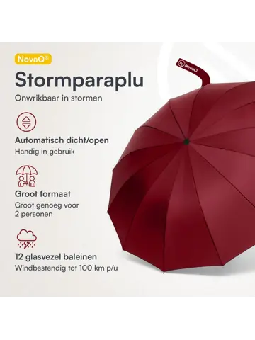 Stormparaplu met hoes