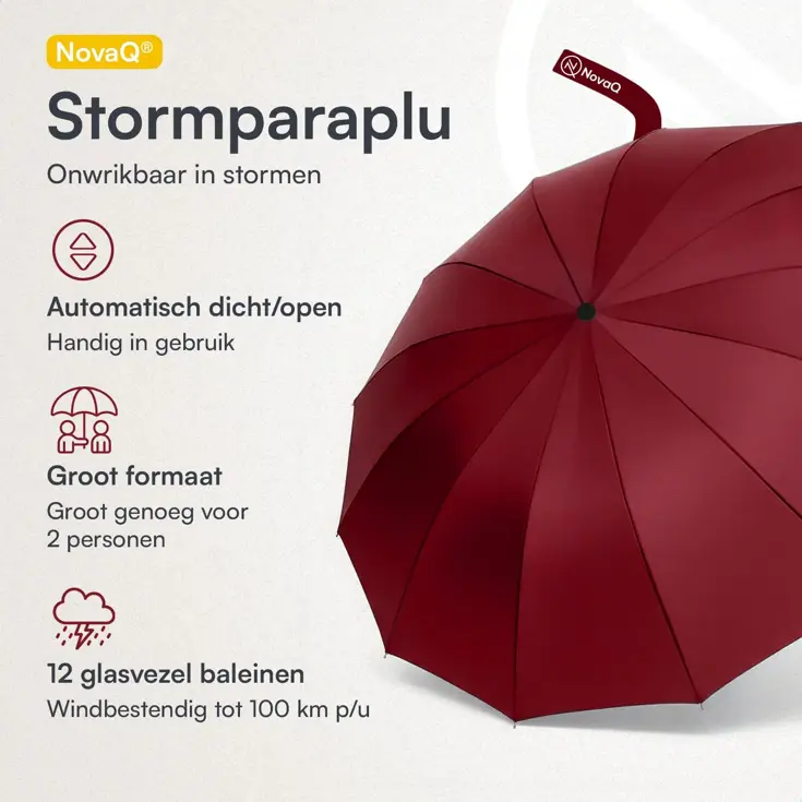 Stormparaplu met hoes