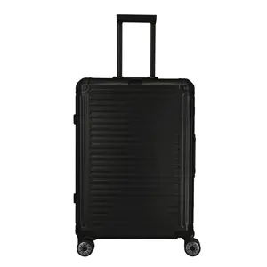 Travelite aluminium 4w trolley m Zwart