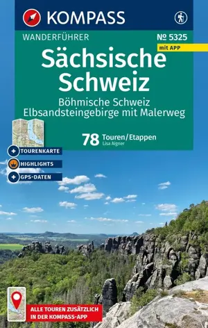 Kompass Wanderführer 5325 Sächsische Schweiz