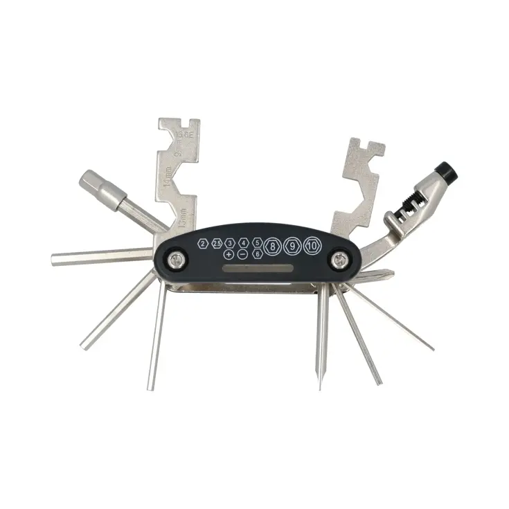 Compacte 18-delige Multitool voor Fietsonderhoud