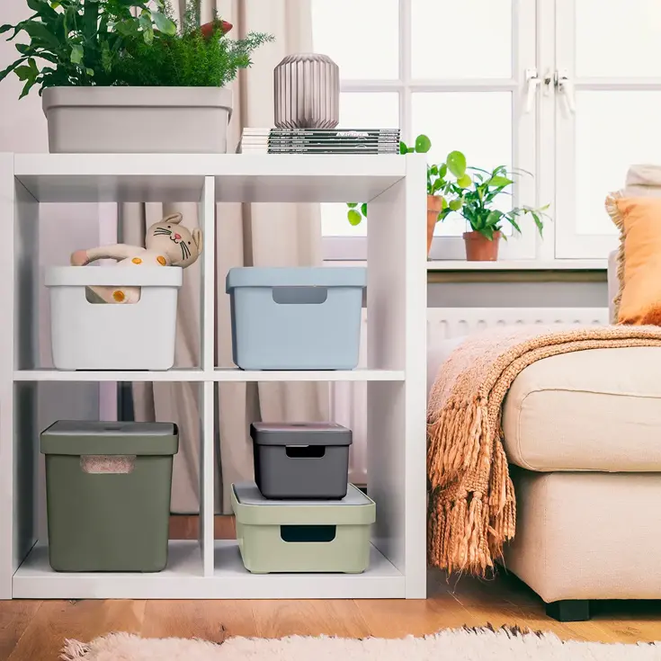 Sigma home - Opbergbox - 13L wit - 6-delig