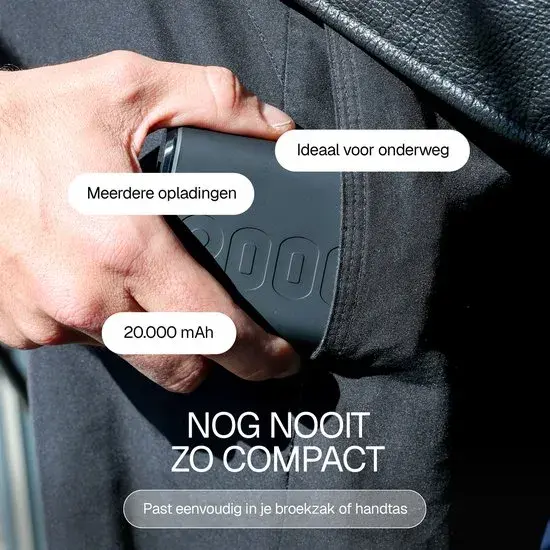 Snellader Powerbank 20000 mAh - 22.5W