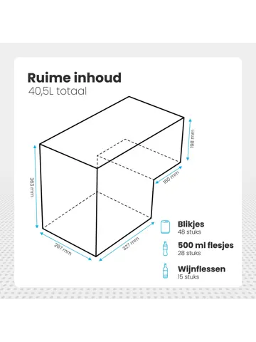 Compressor Koelbox – 40.5L – Grijs
