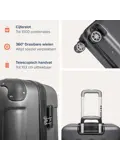 Kofferset – 3 Delig – 38L – Donkergrijs