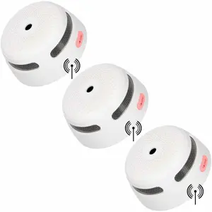 XS01-W Draadloos koppelbare rookmelder 3-pack