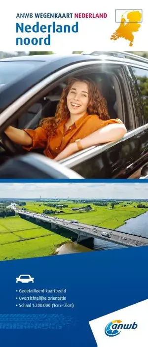 ANWB wegenkaart Nederland - Noord