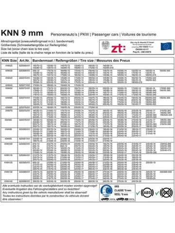 ProPlus Sneeuwkettingen – KNN120
