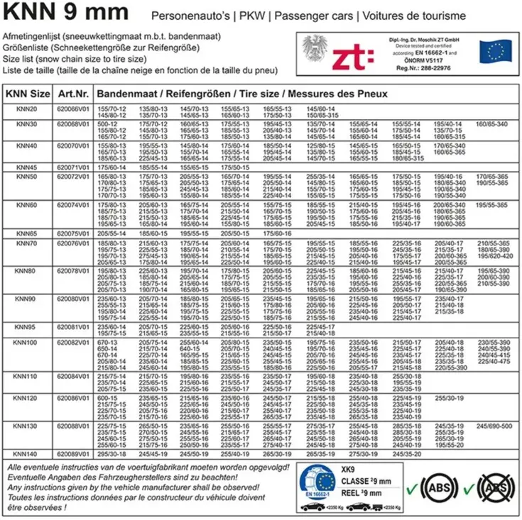 Sneeuwkettingen – KNN120