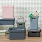 Sigma home - Opbergbox - 32L blauw - 4-delig