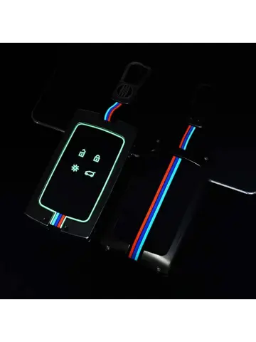 Metalen Sleutelhoesje voor Renault - Dacia grijs A