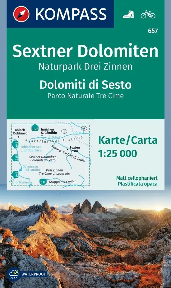 Wandelkaart WK657 Sextner Dolomiten