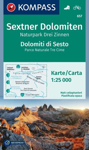 Wandelkaart WK657 Sextner Dolomiten