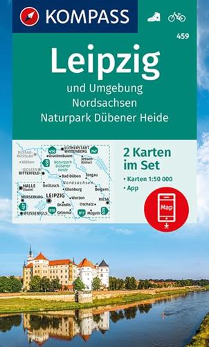 Wandelkaart WK459 Leipzig und Umgebung