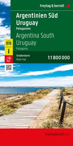 Wegenkaart Argentinië Zuid - Uruguay