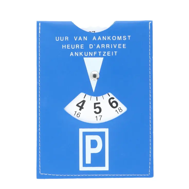 Parkeerschijf voor blauwe zones, met draaischijf