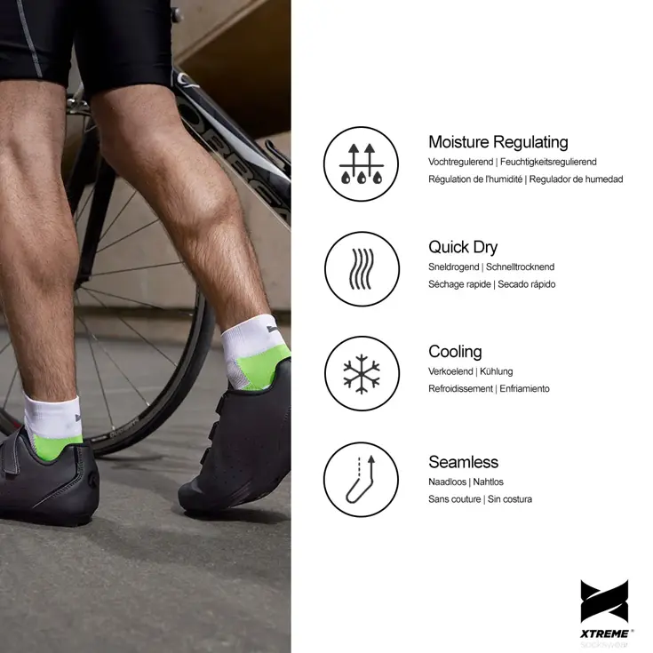 3 paar - Quarter - Fietssokken