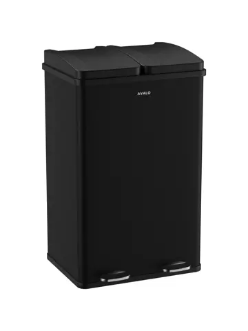 Avalo Prullenbak 2x30L - RVS