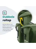 Voltano Dubbele Rolltop Fietstas 48 L