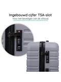 Kofferset 4 delige ABS 29 39 74 en 95L TSA-slot
