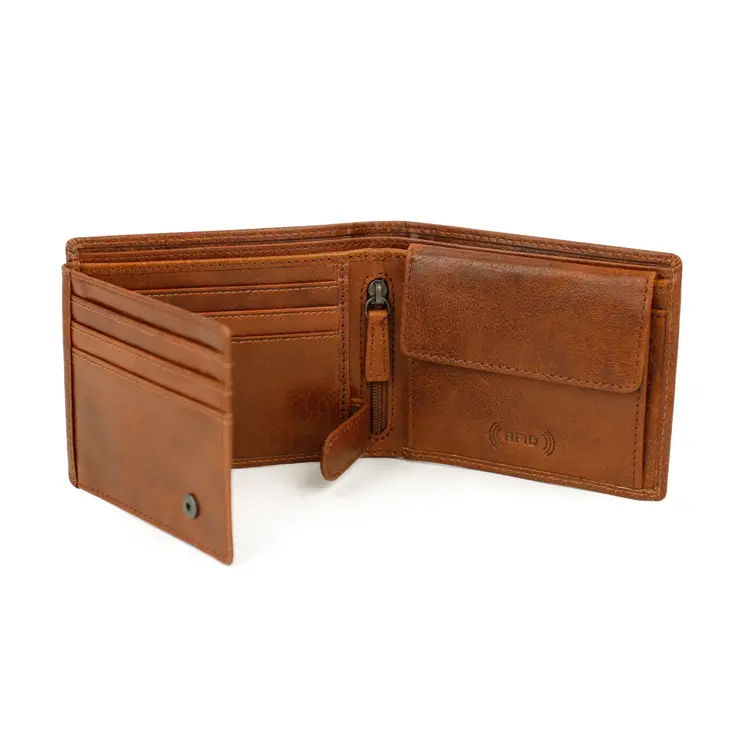 Niels - Leren portemonnee - Billfold - RFID