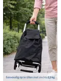 Boodschappentrolley 53L Zwart Met Wielen