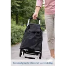 Boodschappentrolley 53L Zwart Met Wielen