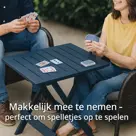 HEM Inklapbare Bijzettafel zwart 43x45 cm