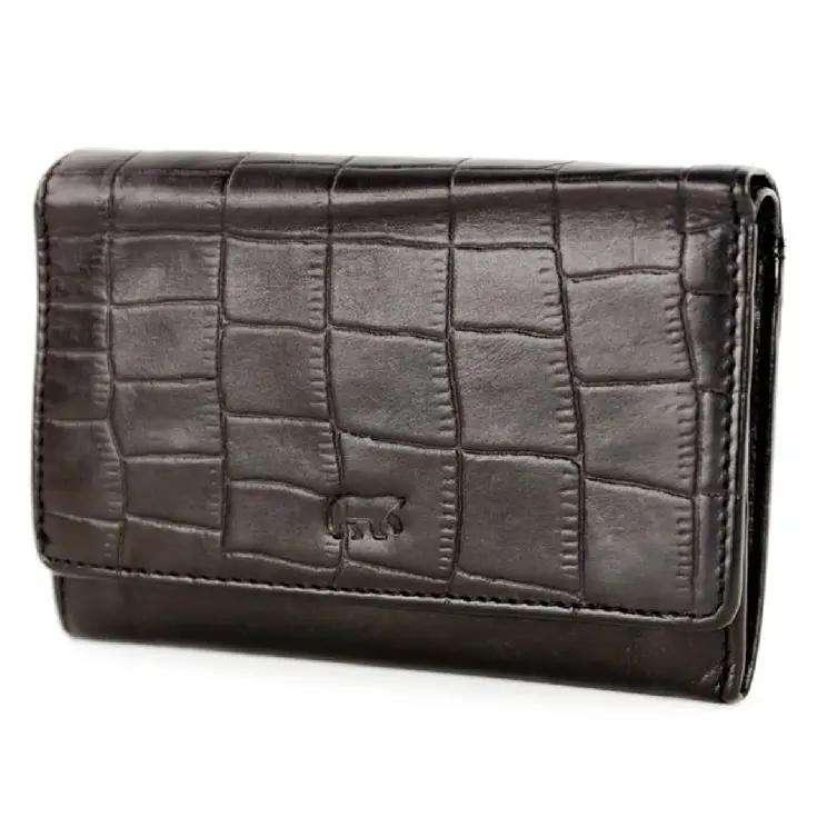 Croco - Portemonnee - Leer - Dames - 4 pasjes