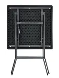 Bistrotafel 62x62cm - zwart - houtlook