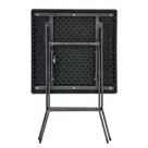 ERRO Bistrotafel 62x62cm - zwart - houtlook